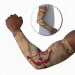 Satis Arm Sleeves with Fiery Bow and Arrow in Ancient Egyptian Warrior