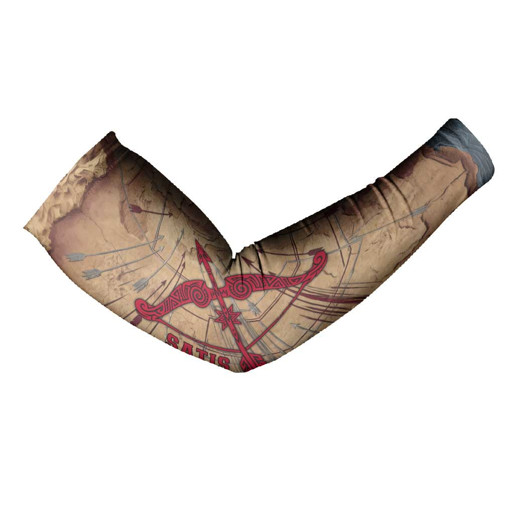 Satis Arm Sleeves with Fiery Bow and Arrow in Ancient Egyptian Warrior