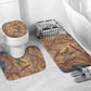Satis Bathroom Set with Fiery Bow and Arrow in Ancient Egyptian Warrior