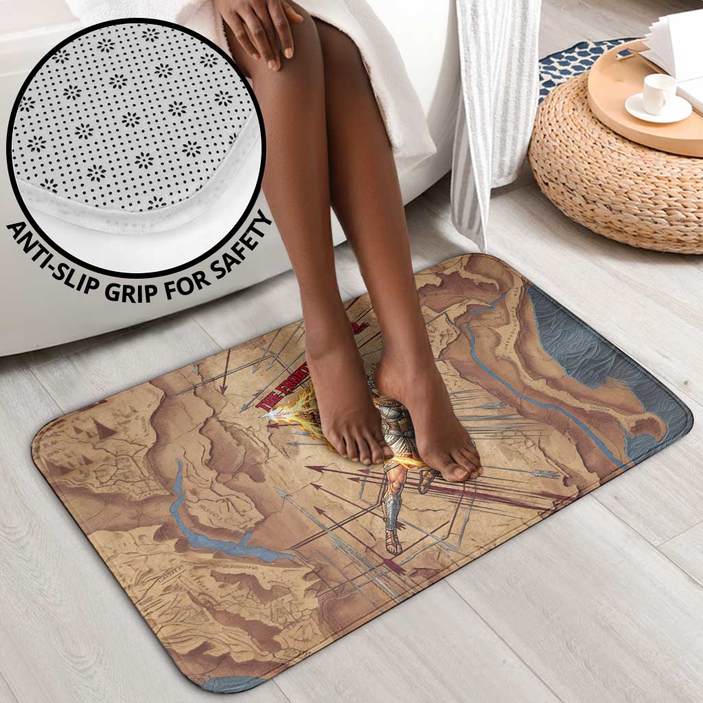 Satis Bathroom Set with Fiery Bow and Arrow in Ancient Egyptian Warrior