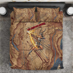 Satis Bedding Set with Fiery Bow and Arrow in Ancient Egyptian Warrior