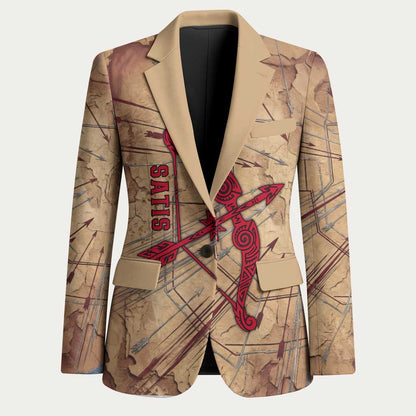 Satis Blazer with Fiery Bow and Arrow in Ancient Egyptian Warrior