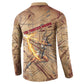 Satis Button Sweatshirt with Fiery Bow and Arrow in Ancient Egyptian Warrior