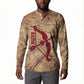 Satis Button Sweatshirt with Fiery Bow and Arrow in Ancient Egyptian Warrior