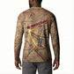 Satis Button Sweatshirt with Fiery Bow and Arrow in Ancient Egyptian Warrior