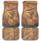 Satis Car Mats with Fiery Bow and Arrow in Ancient Egyptian Warrior