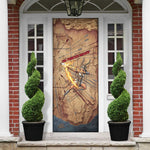 Satis Door Cover with Fiery Bow and Arrow in Ancient Egyptian Warrior