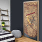Satis Door Cover with Fiery Bow and Arrow in Ancient Egyptian Warrior