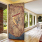 Satis Door Cover with Fiery Bow and Arrow in Ancient Egyptian Warrior