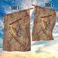 Satis Garden Flag with Fiery Bow and Arrow in Ancient Egyptian Warrior