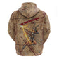 Satis Hoodie with Fiery Bow and Arrow in Ancient Egyptian Warrior