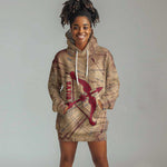 Satis Hoodie Dress with Fiery Bow and Arrow in Ancient Egyptian Warrior