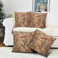 Satis Pillow Cover with Fiery Bow and Arrow in Ancient Egyptian Warrior
