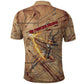 Satis Polo Shirt with Fiery Bow and Arrow in Ancient Egyptian Warrior