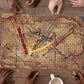 Satis Puzzle with Fiery Bow and Arrow in Ancient Egyptian Warrior