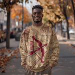 Satis Sweatshirt with Fiery Bow and Arrow in Ancient Egyptian Warrior