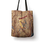 Satis Tote Bag with Fiery Bow and Arrow in Ancient Egyptian Warrior