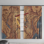Satis Window Curtain with Fiery Bow and Arrow in Ancient Egyptian Warrior