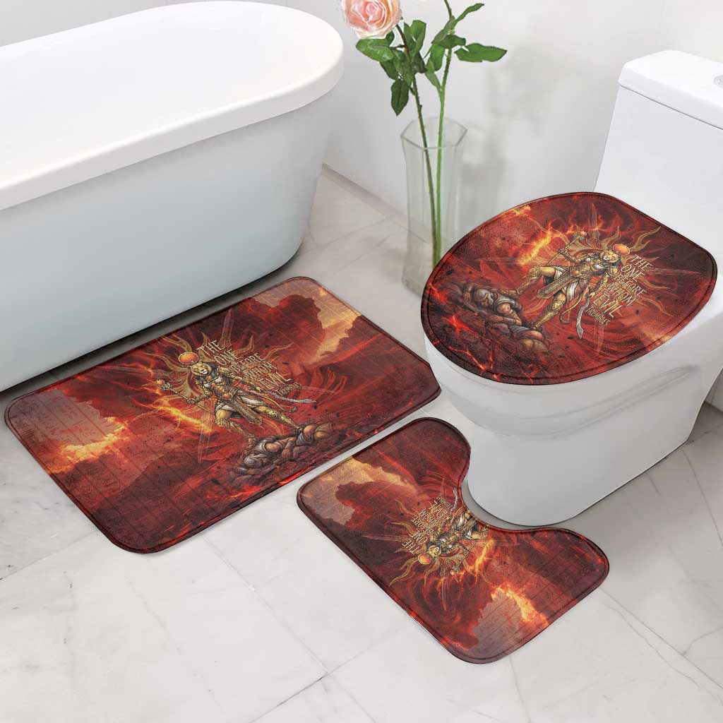Sekhmet Bathroom Set Egyptian Fiery Lioness Head and Ancient Warrior