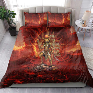 Sekhmet Bedding Set Egyptian Fiery Lioness Head and Ancient Warrior