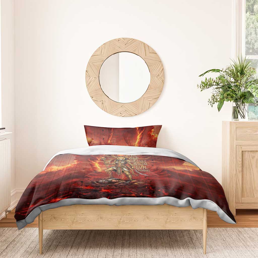 Sekhmet Bedding Set Egyptian Fiery Lioness Head and Ancient Warrior