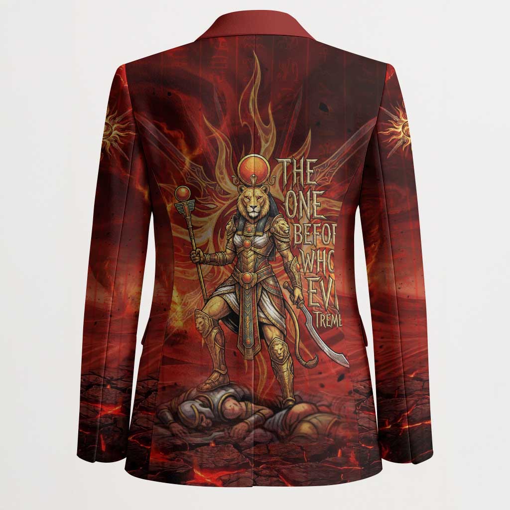 Sekhmet Blazer Egyptian Fiery Lioness Head and Ancient Warrior