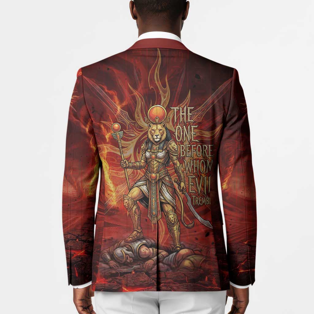 Sekhmet Blazer Egyptian Fiery Lioness Head and Ancient Warrior