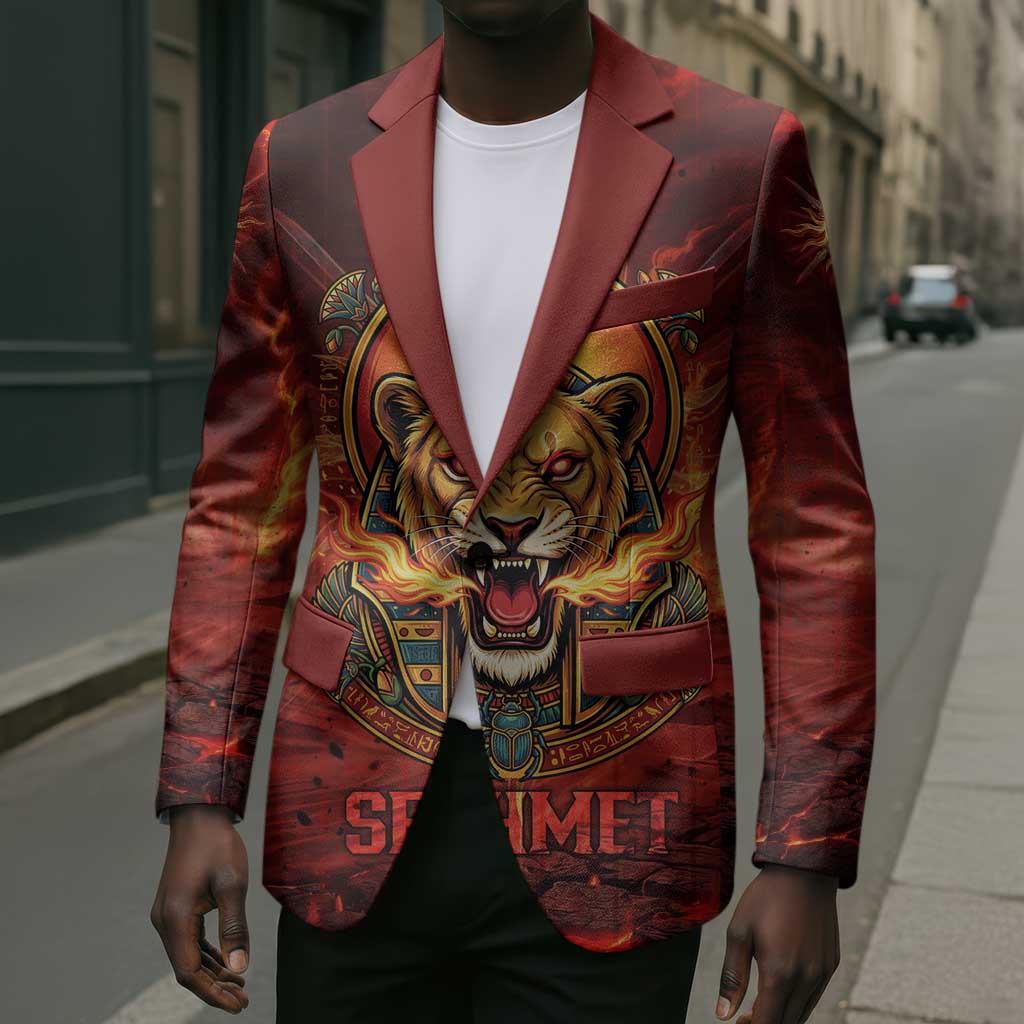 Sekhmet Blazer Egyptian Fiery Lioness Head and Ancient Warrior