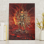 Sekhmet Canvas Wall Art Egyptian Fiery Lioness Head and Ancient Warrior