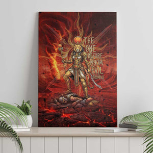 Sekhmet Canvas Wall Art Egyptian Fiery Lioness Head and Ancient Warrior