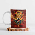 Sekhmet Ceramic Mug Egyptian Fiery Lioness Head and Ancient Warrior