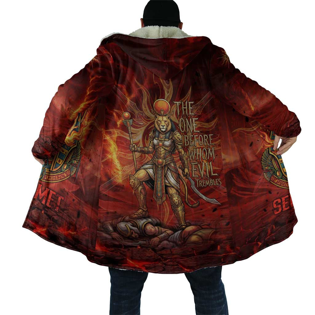 Sekhmet Cloak Egyptian Fiery Lioness Head and Ancient Warrior