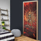 Sekhmet Door Cover Egyptian Fiery Lioness Head and Ancient Warrior