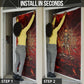 Sekhmet Door Cover Egyptian Fiery Lioness Head and Ancient Warrior