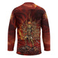 Sekhmet Hockey Jersey Egyptian Fiery Lioness Head and Ancient Warrior