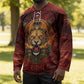 Sekhmet Hockey Jersey Egyptian Fiery Lioness Head and Ancient Warrior