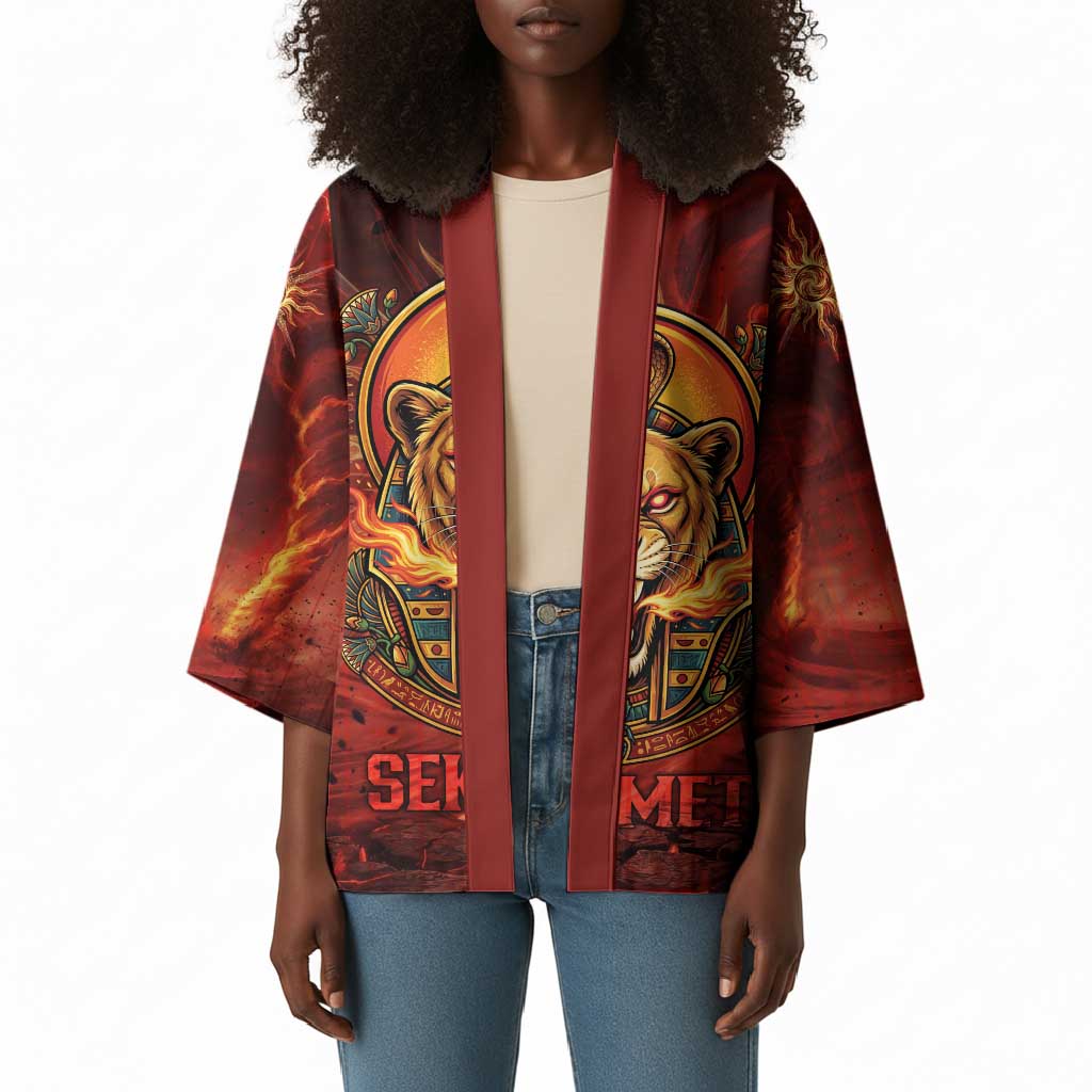 Sekhmet Kimono Egyptian Fiery Lioness Head and Ancient Warrior