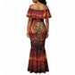 Sekhmet Mermaid Dress Egyptian Fiery Lioness Head and Ancient Warrior