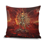 Sekhmet Pillow Cover Egyptian Fiery Lioness Head and Ancient Warrior