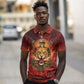 Sekhmet Polo Shirt Egyptian Fiery Lioness Head and Ancient Warrior
