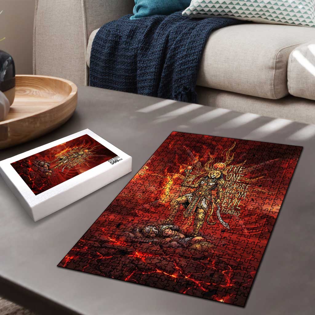 Sekhmet Puzzle Egyptian Fiery Lioness Head and Ancient Warrior