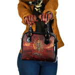 Sekhmet Shoulder Handbag Egyptian Fiery Lioness Head and Ancient Warrior