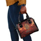 Sekhmet Shoulder Handbag Egyptian Fiery Lioness Head and Ancient Warrior