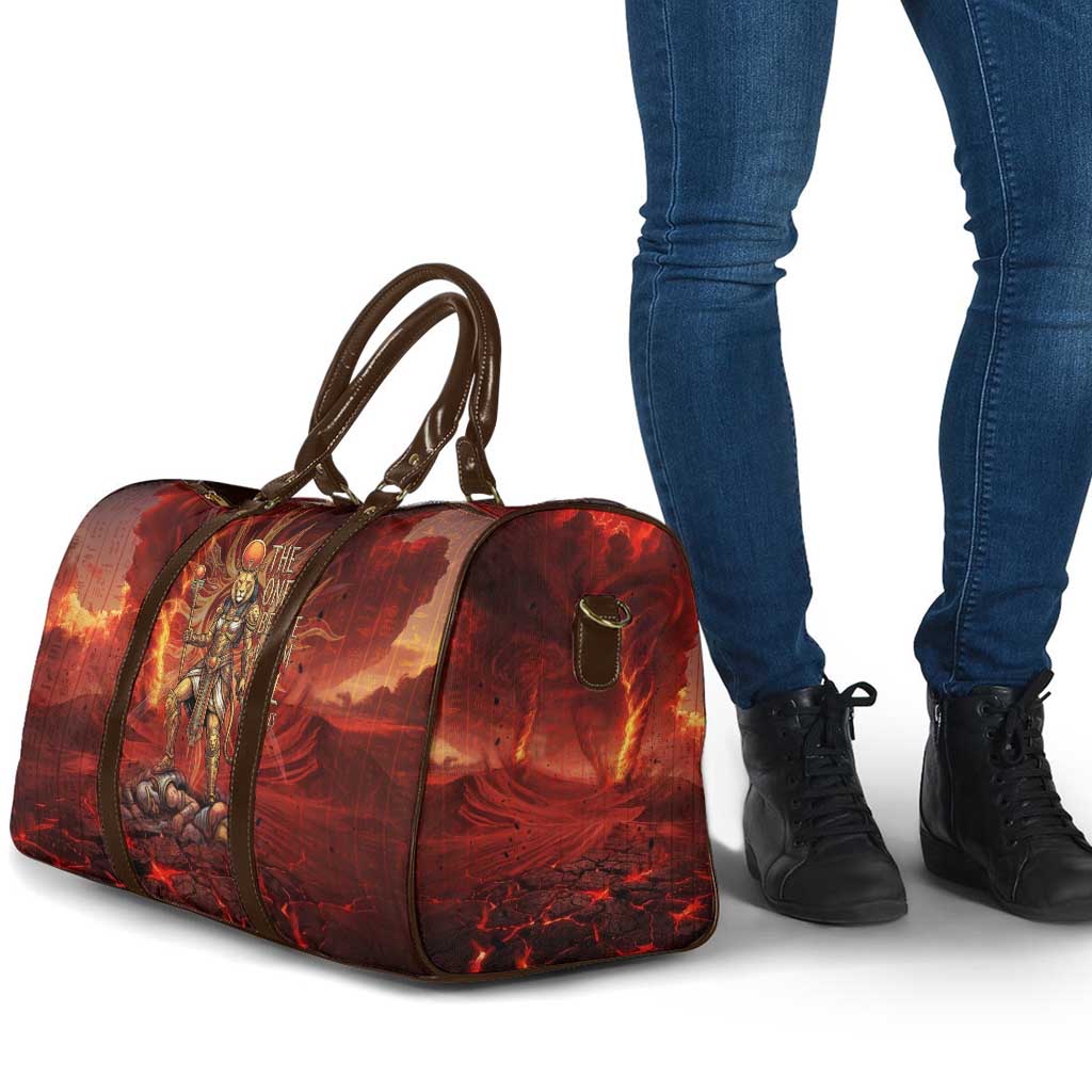 Sekhmet Travel Bag Egyptian Fiery Lioness Head and Ancient Warrior