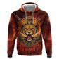 Sekhmet Zip Hoodie Egyptian Fiery Lioness Head and Ancient Warrior