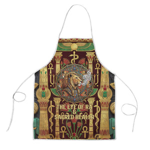 Sekhmet Apron with Eye of Ra and Sacred Lion Symbol in Egyptian Healer