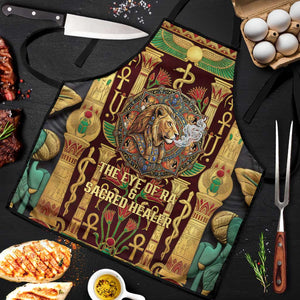 Sekhmet Apron with Eye of Ra and Sacred Lion Symbol in Egyptian Healer