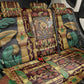 Sekhmet Back Car Seat Cover with Eye of Ra and Sacred Lion Symbol in Egyptian Healer