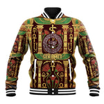 Sekhmet Baseball Jacket with Eye of Ra and Sacred Lion Symbol in Egyptian Healer
