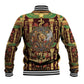 Sekhmet Baseball Jacket with Eye of Ra and Sacred Lion Symbol in Egyptian Healer